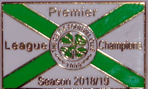 celtic champs flag badge 2018-19