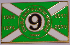 celtic double 9 in row badge