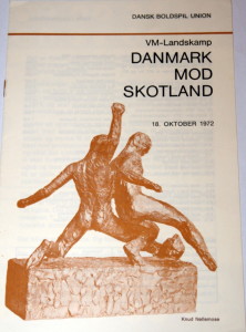 denmark v scotland 1972 programme