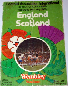 england v scotland 1979 programme