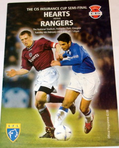 hearts v rangers 2003 programme