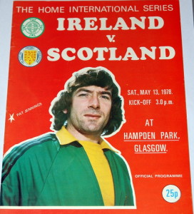 ireland v scotland 1978 programme