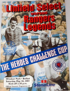 linfield v rangers 2001 programme