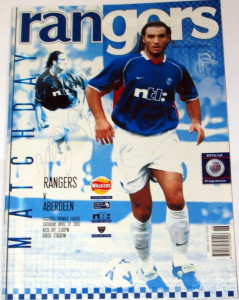 rangers v aberdeen 2002 programme