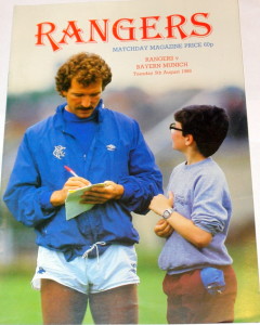 rangers v bayern munich programme