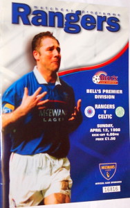 rangers v celtic 1998 programme