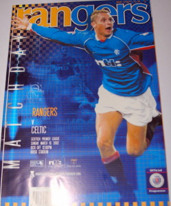 rangers v celtic 2002 programme