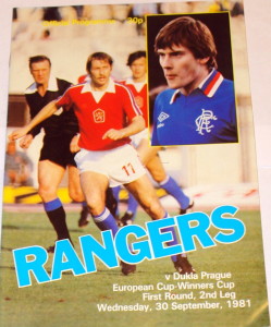 rangers v dukla prague programme