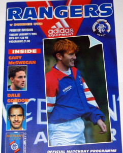 rangers v dundee united 1993 programme