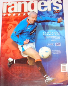 rangers v dundee united 2003 programme