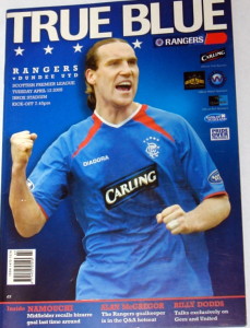 rangers v dundee united 2005 programme