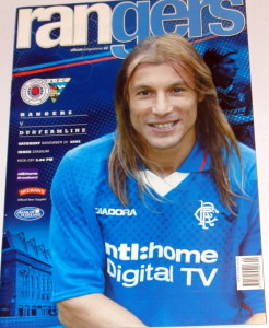 rangers v dunfermline 12002 programme