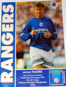 rangers v falkirk august 1994