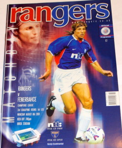 rangers v fenerbache programme