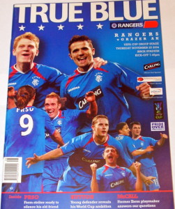 rangers v grazer 2004 programme