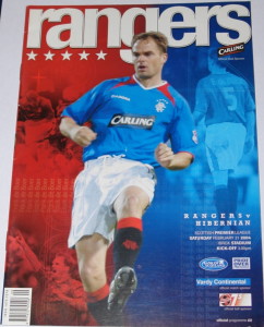 rangers v hibernian 2004 programe