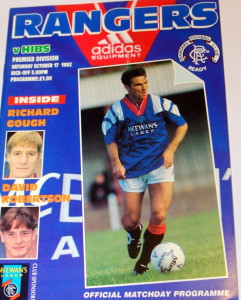 rangers v hibs 1994 programme