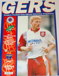 rangers v hibs 1997 programme