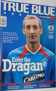 rangers v hibs 2004 programme