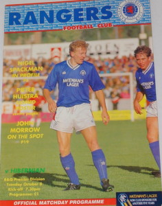 rangers v hibs programme