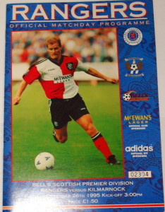 rangers v kilmarnock 1995