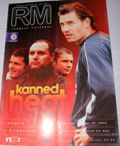 rangers v kilmarnock 2000 programme