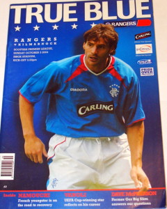 rangers v kilmarnock 2004 programme