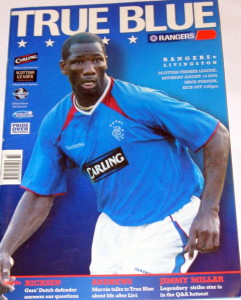 rangers v livingston 2004 programme