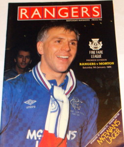 rangers v morton 1988 programme