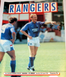 rangers v st mirren 1989 programme