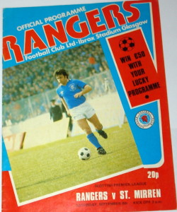 rangers v st mirren 70s