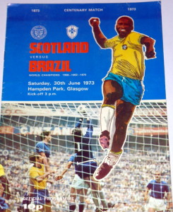 scotland v brazil 1973 programme