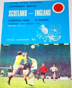 scotland v england 1973 programme