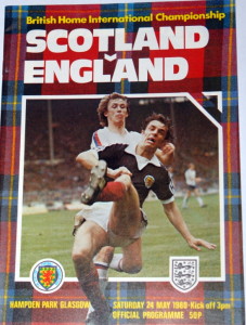 scotland v england 1986 programme