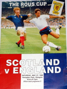 scotland v england 1989 programme