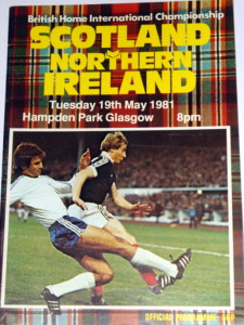 scotland v ireland 1981 programme