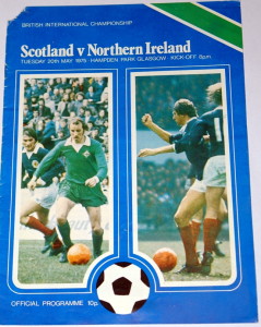 scotland v northern ireland 1975 programme