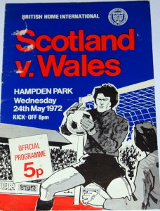 scotland v wales 1972 programme