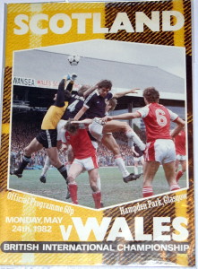 scotland v wales 1982 programme