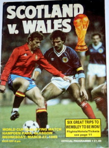 scotland v wales 1985 programme