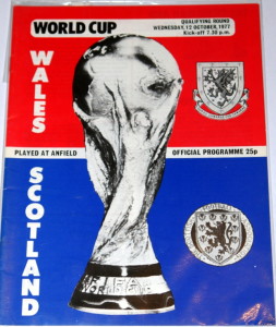 wales v scotland 1977 programme