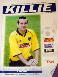 kilmarnock v rangers 2002 programme