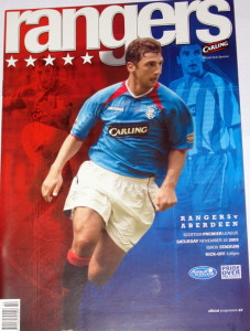 rangers v aberdeen 2003 programme