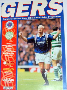 rangers v celtic 1997 programme