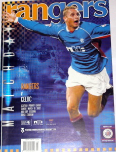 rangers v celtic 2002 programme