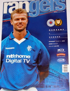 rangers v dundee 2002 programme