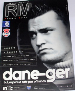 rangers v dundee united 2000 large programme