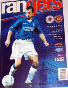 rangers v hearts 2003 programme