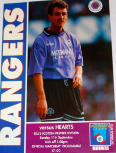 rangers v hearts sept programme