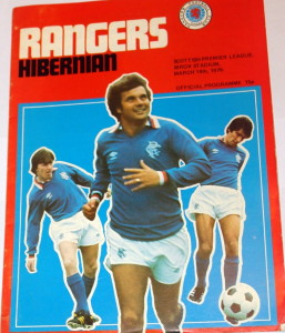 rangers v hibernian 1979 programme